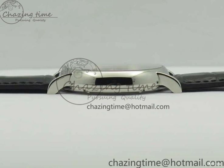 MIROTIME 0321 Portofino Automatic SS TWF 1:1 Best Edition Black Dial on Black Leather Strap A TravelReady 7199